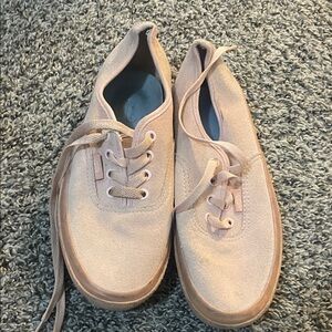 Vans Light Pink Suede Low-Top Sneakers